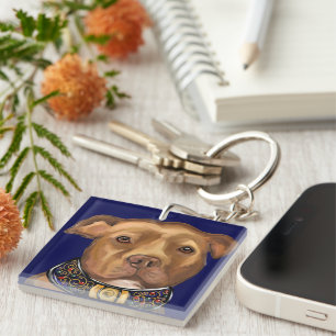 Porte-clefs American Staffordshire Terrier