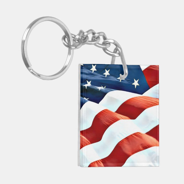 Porte-clefs "American Style" Acrylic Keychain (Devant gauche)