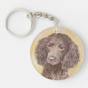 Porte-clefs American Water Spaniel Peinture - Original Dog Art