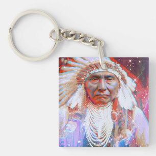 Porte-clefs Amérindien Crazy Horse