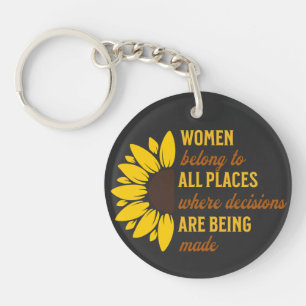 Porte-clefs Ami Anniversaire Cadeau Féministe Sunflower Keepsa