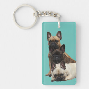 Porte-clefs Amis Bouledogues Français French Bulldog