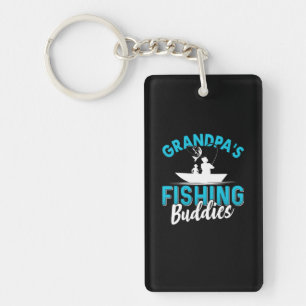 Porte-clefs Amis de pêche de Fisher Grand-pa