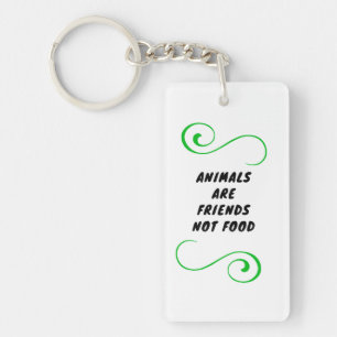 Porte-clefs Amis non mangée Friends not food