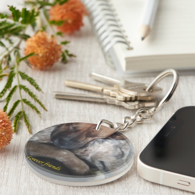 Porte-clefs Amis pour toujours (Devant droit)
