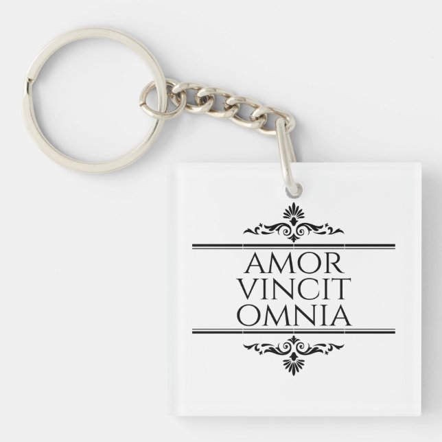 Porte-clefs Amor Vincit Omnia - L'Amour Conquiert Tous (Devant)