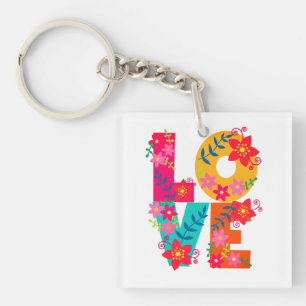 Porte-clefs Amour arc-en-ciel