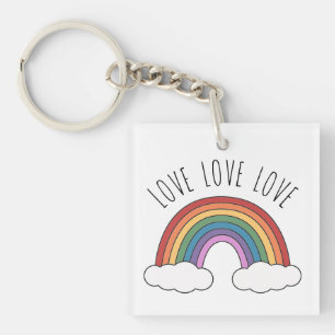 Porte-clefs Amour Arc-en-ciel Amour Amour