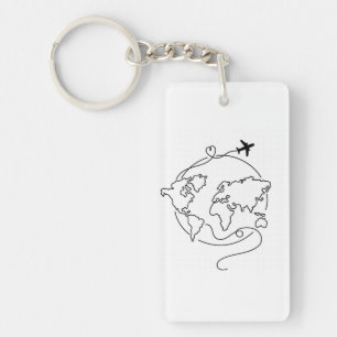 Porte-clefs 🌍 Amour autour du monde ✈️