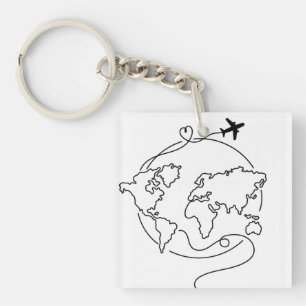 Porte-clefs 🌍 Amour autour du monde ✈️