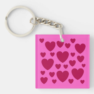 PORTE-CLEFS AMOUR COEUR VALENTINE CADEAU PETITE AMIE, FEMME, A