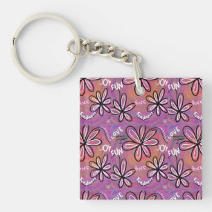 Porte-clefs Amour Compassion, Joie, Paix Pour L'Humanité