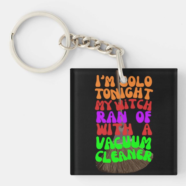 Porte-clefs Amour éffrayant perdu : Sorcières à cheval Vacuums (Devant)