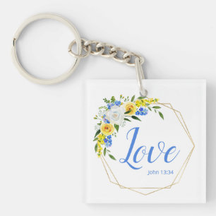 Porte-clefs Amour Floral
