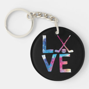 Porte-clefs Amour Hockey sur Glace Filles Cadeaux de Hockey Fé
