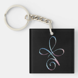 Porte-clefs Amour inconditionnel dégradé