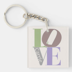 Porte-clefs Amour Moderne Favorise Mariage Personnalisé