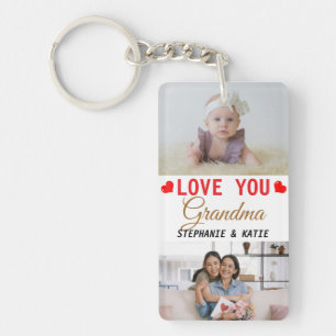 Porte-clefs Amour personnalisé You Grand-mère 2 Photo