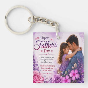 PORTE-CLEFS AMOUR POUR PAPA DE LA PART DES FILLES