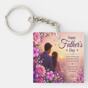 PORTE-CLEFS AMOUR POUR PAPA DE SES FILLES