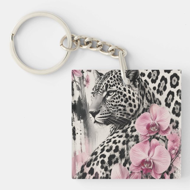 Porte-clefs Amour Zèbre (Devant)