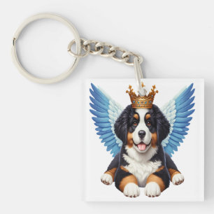Porte-clefs Amoureux de les chiens de Montagne Angel Bernese B