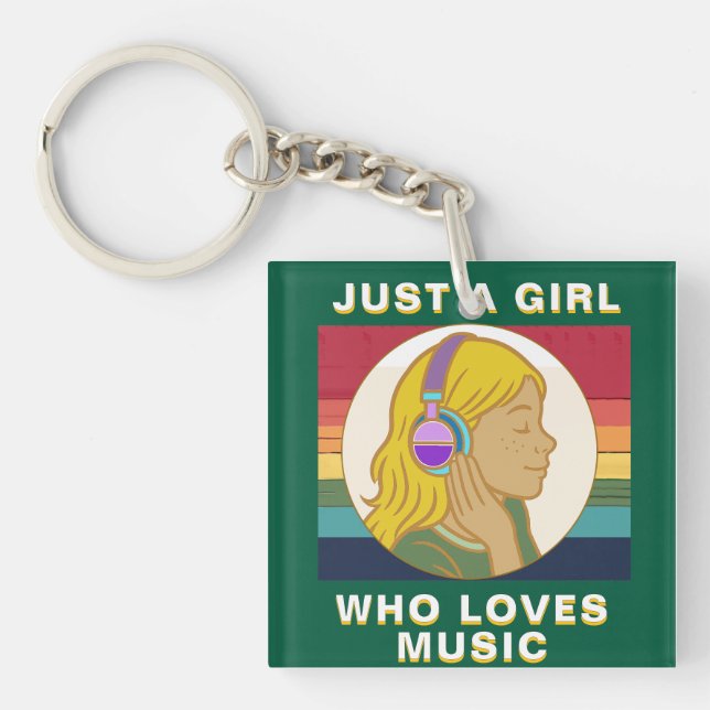 Porte-clefs amoureux de musique (Devant)