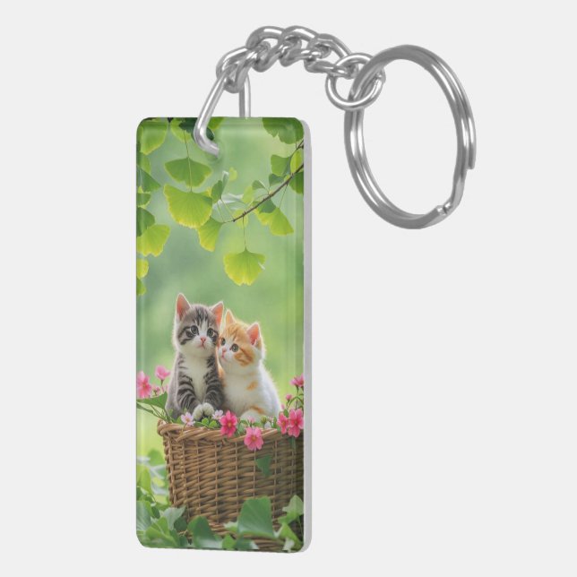 Porte-clefs Amoureux des animaux (Dos droit)