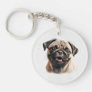 Porte-clefs Amoureux des chiens photo pour animal de compagnie