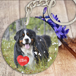 Porte-clefs Amoureux des chiens photo pour animal de compagnie