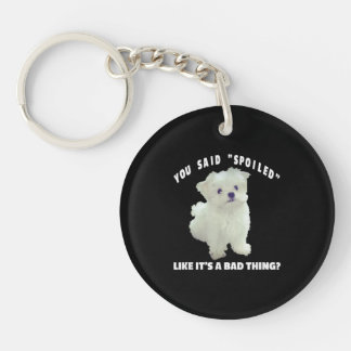 Porte-clefs Amoureux des chiens | Vous avez dit Spoiled Like I