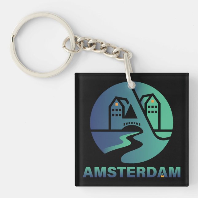 Porte-clefs Amsterdam Pays-Bas Europe (Devant)