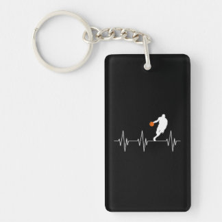 Porte-clefs Amusant Basketball Heartbeat Lover Basketball Fan