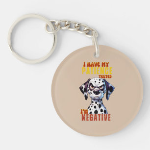 Porte-clefs Amusant chien Porte - clé & Lanyard - 'Patience Te