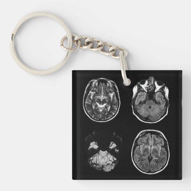 Porte-clefs Analyse IRM du cerveau (Devant)