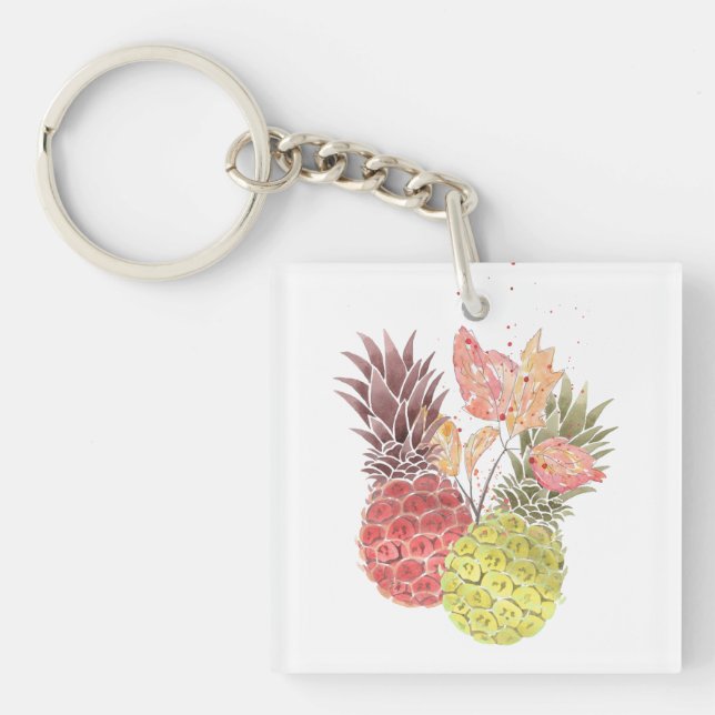 Porte-clefs Ananas, couple doux. (Devant)