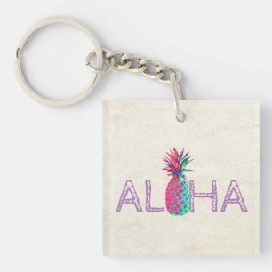 Porte-clefs Ananas Hawaïen Adorable Aloha