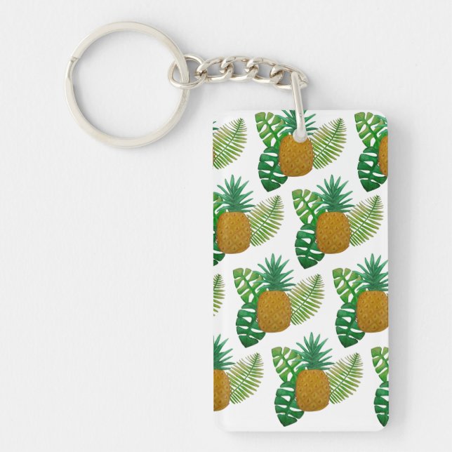 Porte-clefs Ananas tropicaux (Devant)