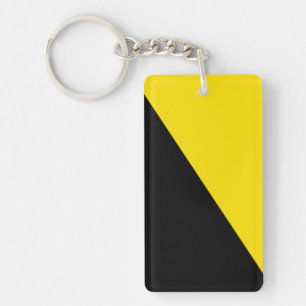 Porte-clefs Anarcho capitalisme drapeau anarchie symbole jaune