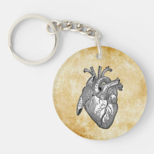 Porte-clefs Anatomie cardiaque vintage