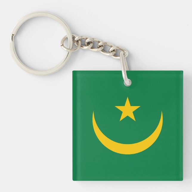 Porte-clefs Ancien drapeau de Mauritanie (Devant)