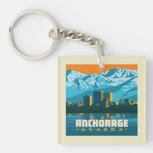 Porte-clefs Ancrage, Alaska