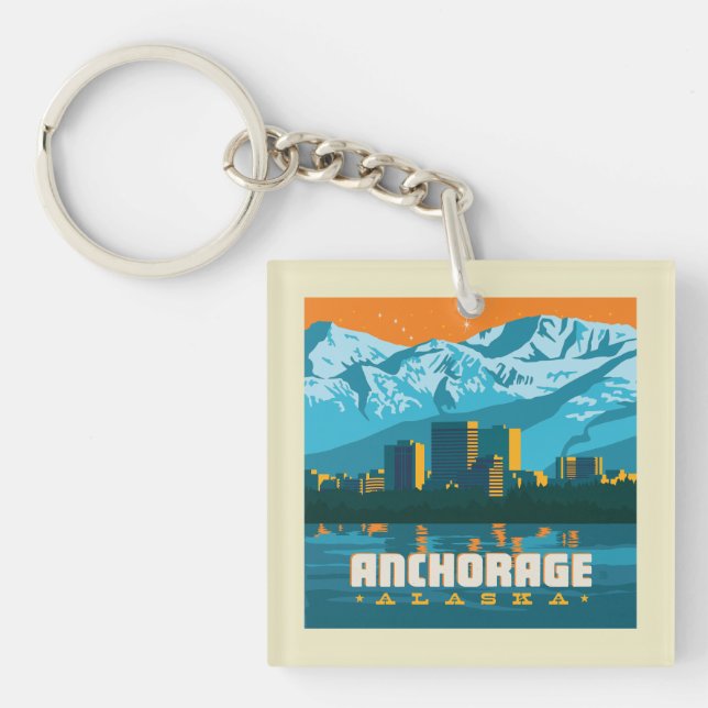Porte-clefs Ancrage, Alaska (Devant)