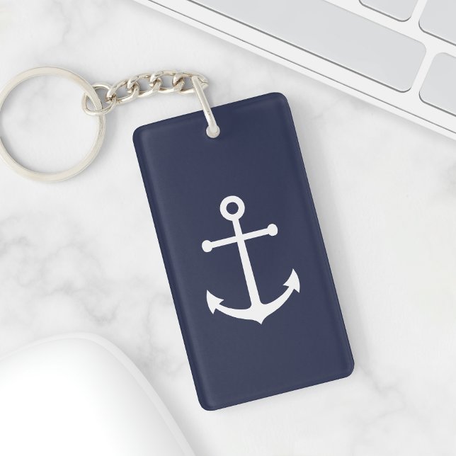 Porte-clefs Ancre bleue marine (Créateur téléchargé)