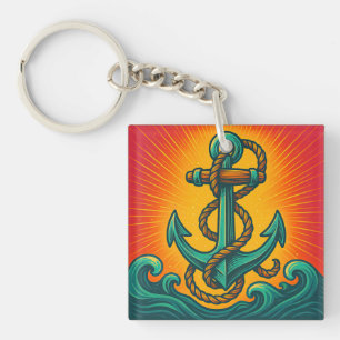 Porte-clefs Ancre nautique