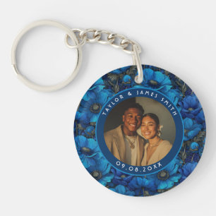 Porte-clefs Anémones Chic Pétales Mariage d'Été