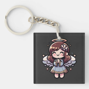 Porte-clefs Ange Anime Cherubic - angélique, kawaii,