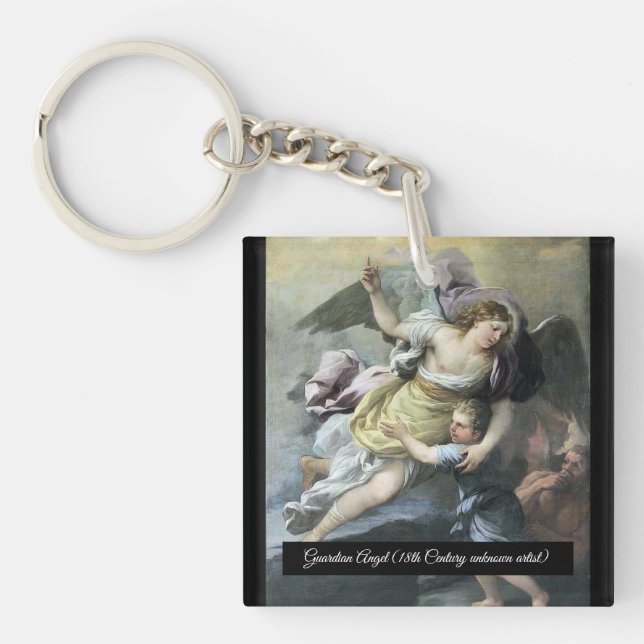 Porte-clefs Ange baroque du gardien (Devant)