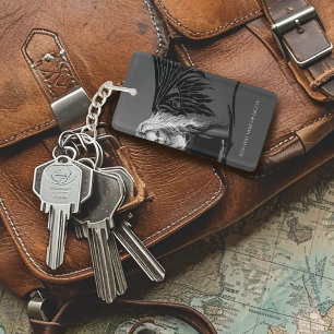 Porte-clefs Ange Déchu Tribal Noir Audacieux Yeux Rouges Gothi