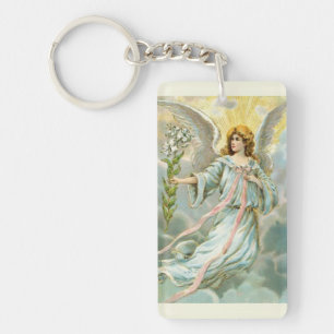 Porte-clefs Ange en bleu